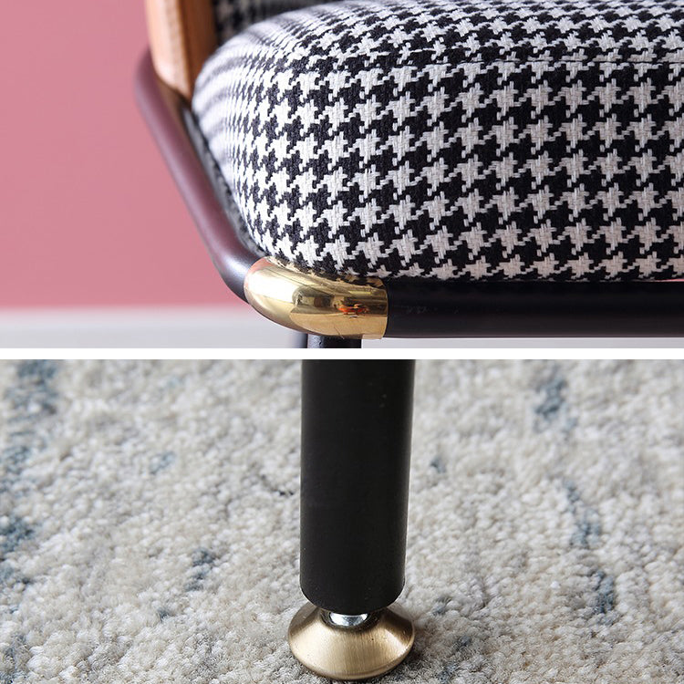 Contemporary Dining Chair Armless Dining Chair with Metal Legs for Kitchen