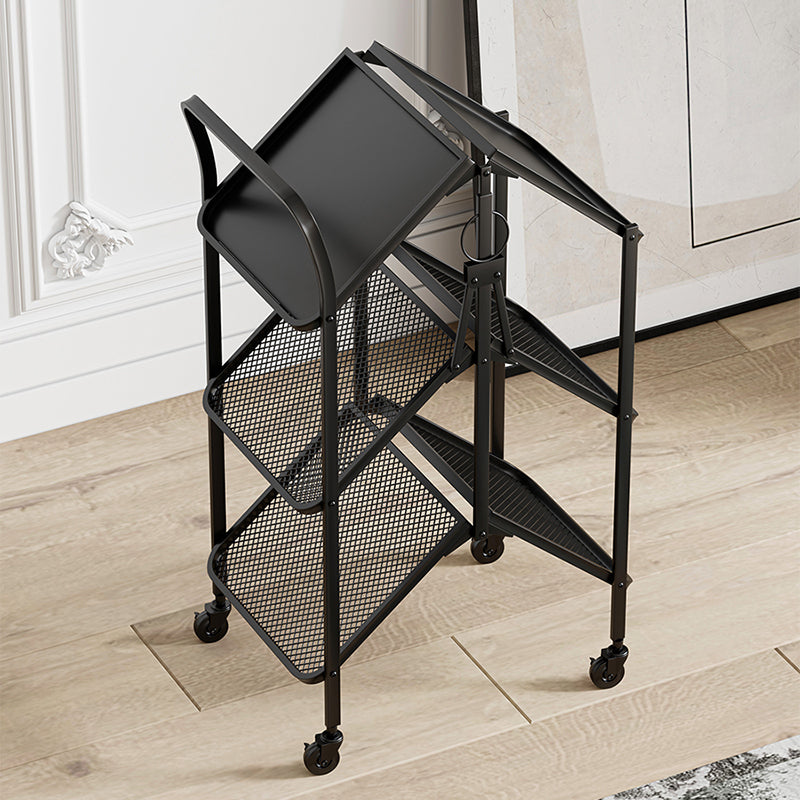 35.43" High Rolling Contemporary Prep Table Metal Prep Table