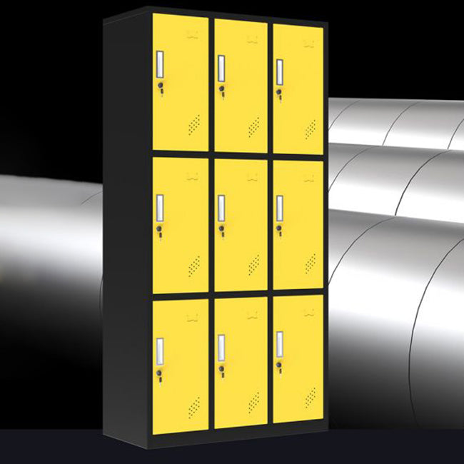 Contemporary Steel Wardrobe Armoire Hinged Storage Cabinet for Home