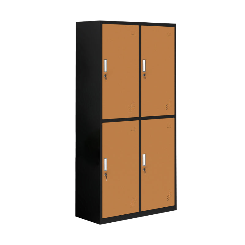 Contemporary Steel Wardrobe Armoire Hinged Storage Cabinet for Home