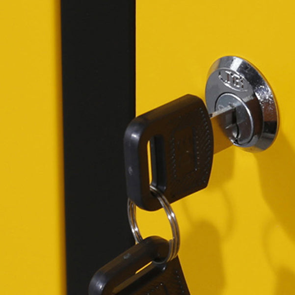 Contemporary Steel Wardrobe Armoire Hinged Storage Cabinet for Home