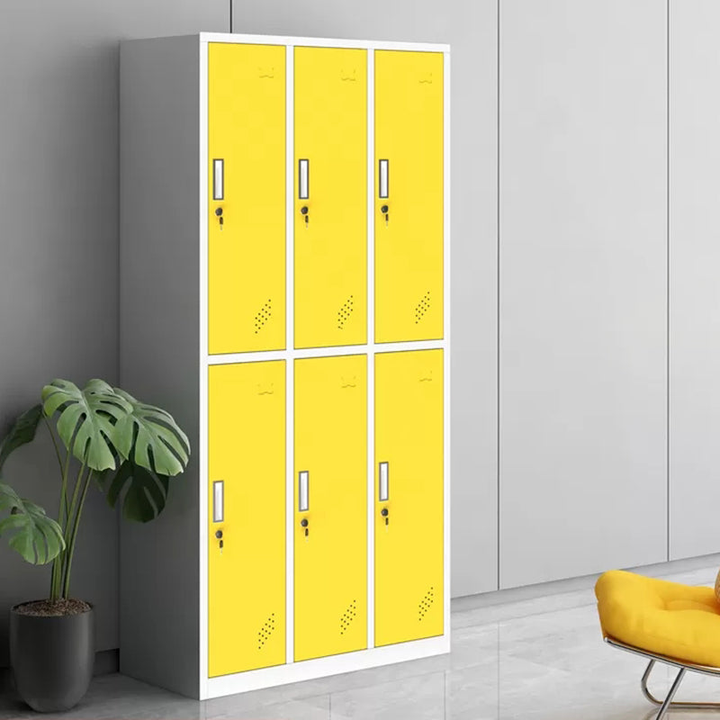 Contemporary Steel Wardrobe Armoire Hinged Storage Cabinet for Home