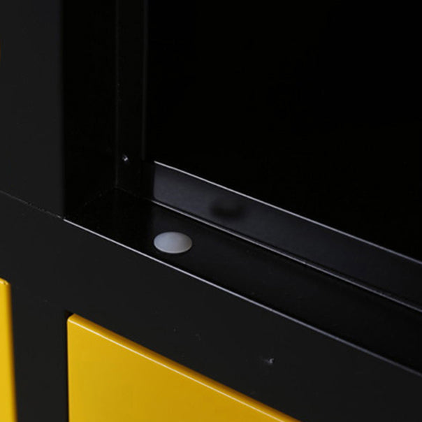 Contemporary Steel Wardrobe Armoire Hinged Storage Cabinet for Home