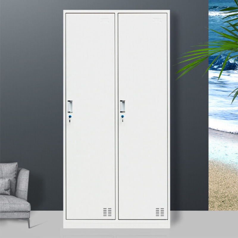 Contemporary Style Wardrobe White Metal Wardrobe Closet for Home