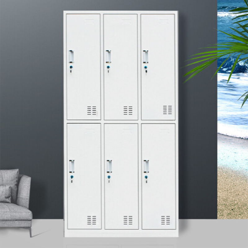 Contemporary Style Wardrobe White Metal Wardrobe Closet for Home