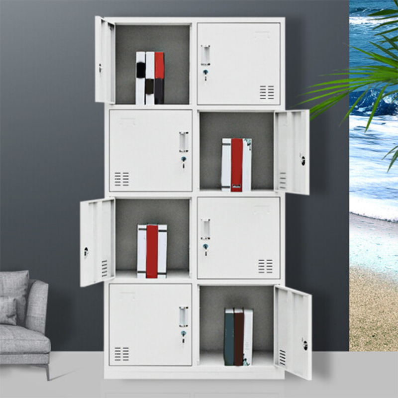 Contemporary Style Wardrobe White Metal Wardrobe Closet for Home