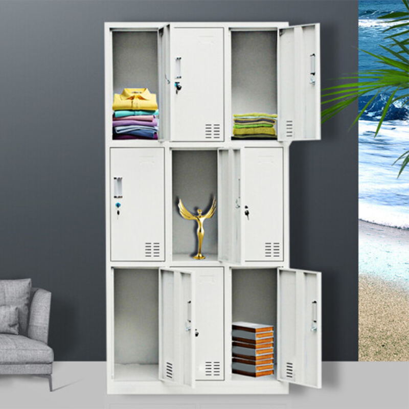 Contemporary Style Wardrobe White Metal Wardrobe Closet for Home