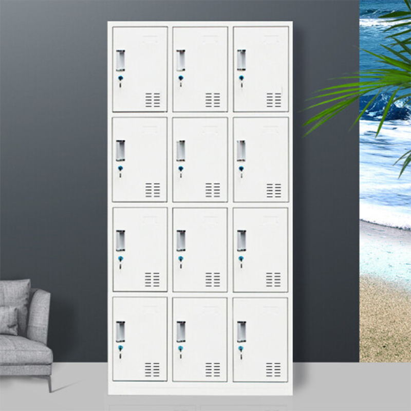 Contemporary Style Wardrobe White Metal Wardrobe Closet for Home