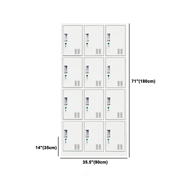 Contemporary Style Wardrobe White Metal Wardrobe Closet for Home