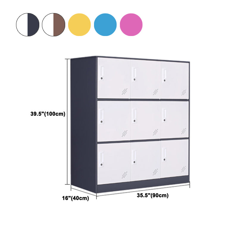 Contemporary Wardrobe Metal Wardrobe Closet for Home,35.43" D x 15.75" W x 39.37" H