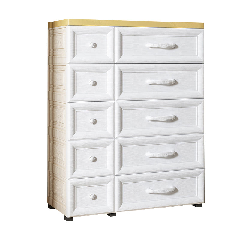 Plastic Storage Cabinet With Drawer Modern Wardrobe Armoire for Home