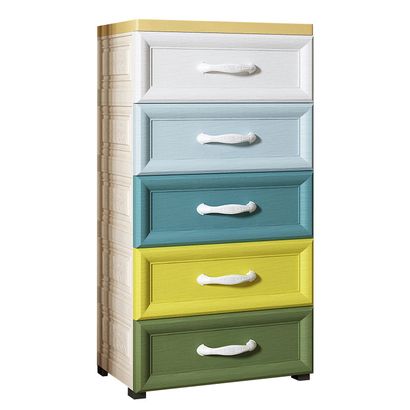 Plastic Storage Cabinet With Drawer Modern Wardrobe Armoire for Home