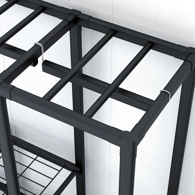 Contemporary Style Folding Wardrobe Armoire Steel Frame Wardrobe Cabinet for Home