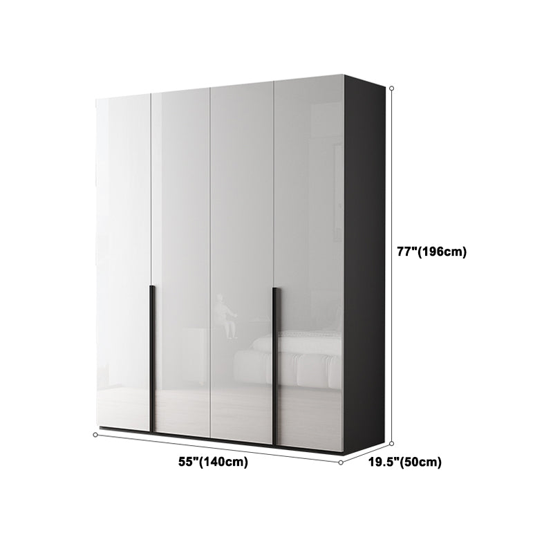 Modern Wardrobe Armoire Engineered Wood Wardrobe Cabinet with Drawer