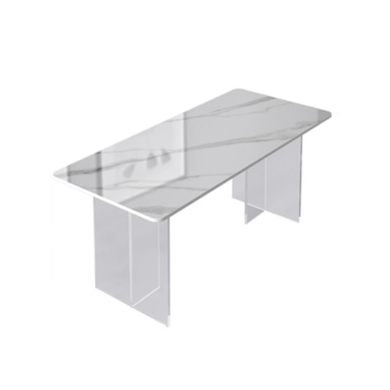 Modern 1/2/4/5/6 Pieces Dining Set Rectangle Stone Dining Table for Dining Room