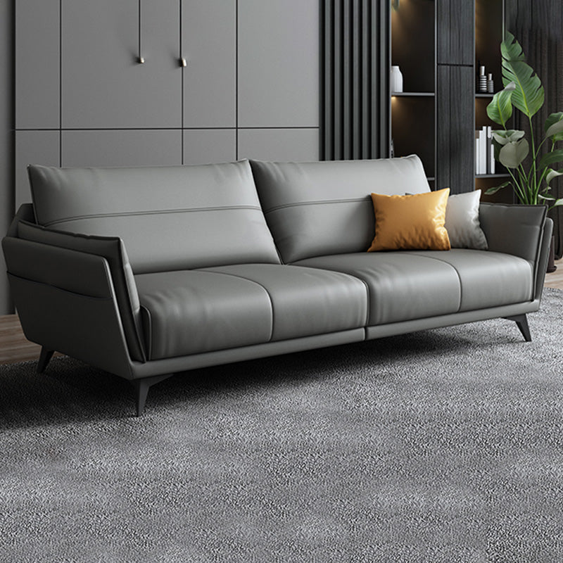 Stain Resistant Faux Leather with Storage Living Room Square Arm Seating