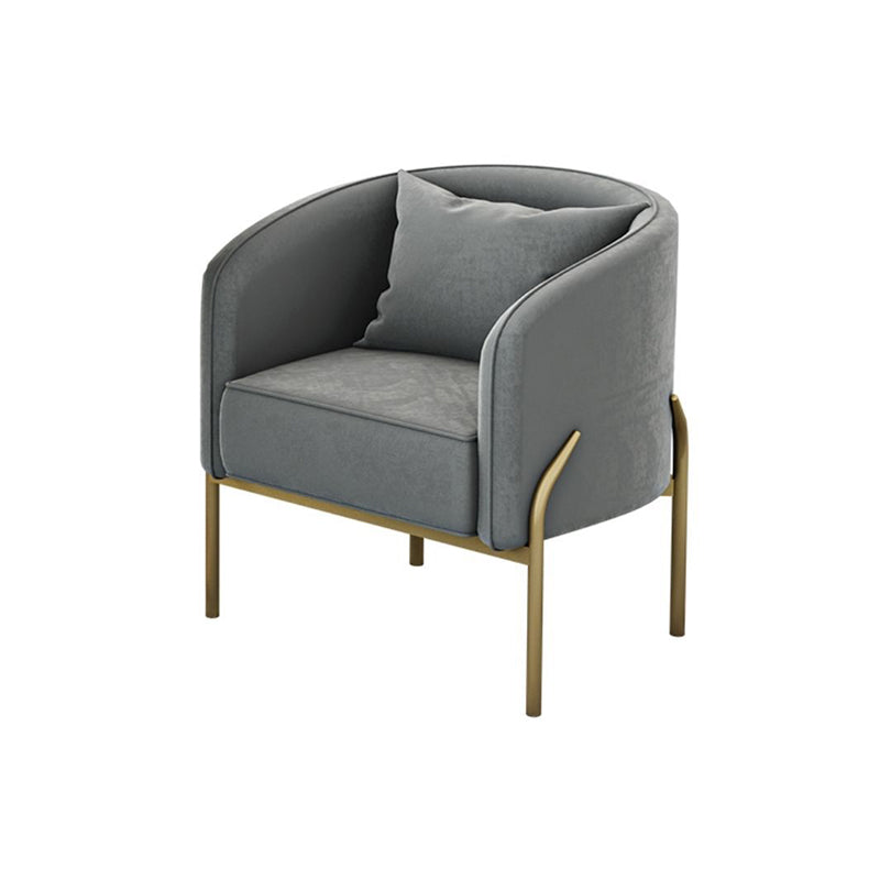 Modern Sloped Arm Sofa Basic Four Legs Standard Sofa for Living Room, Apartment