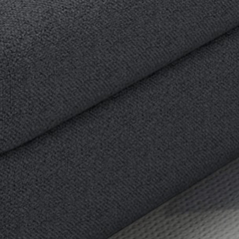 Modern Slipcovered Sofa & Chaise Fabric Flared Arm Sectional