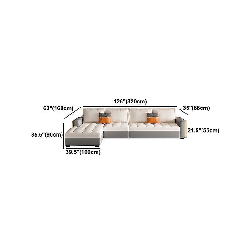 Stain Resistant Sofa Bed USB Charging Convertible Sectional with Storage