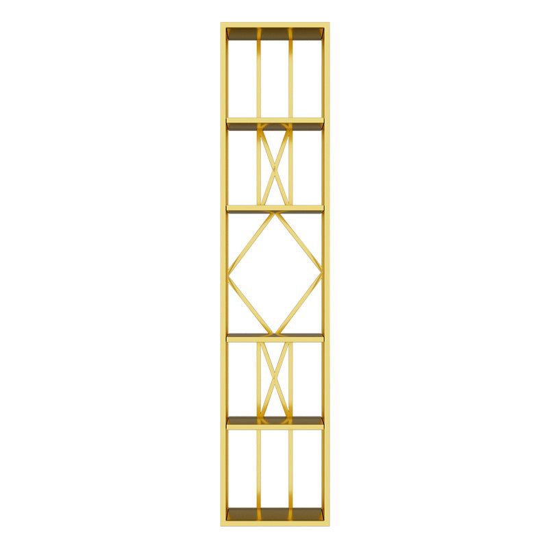 Glam Freestanding Wine Rack Bottle Metal Bottle Holder in Gold