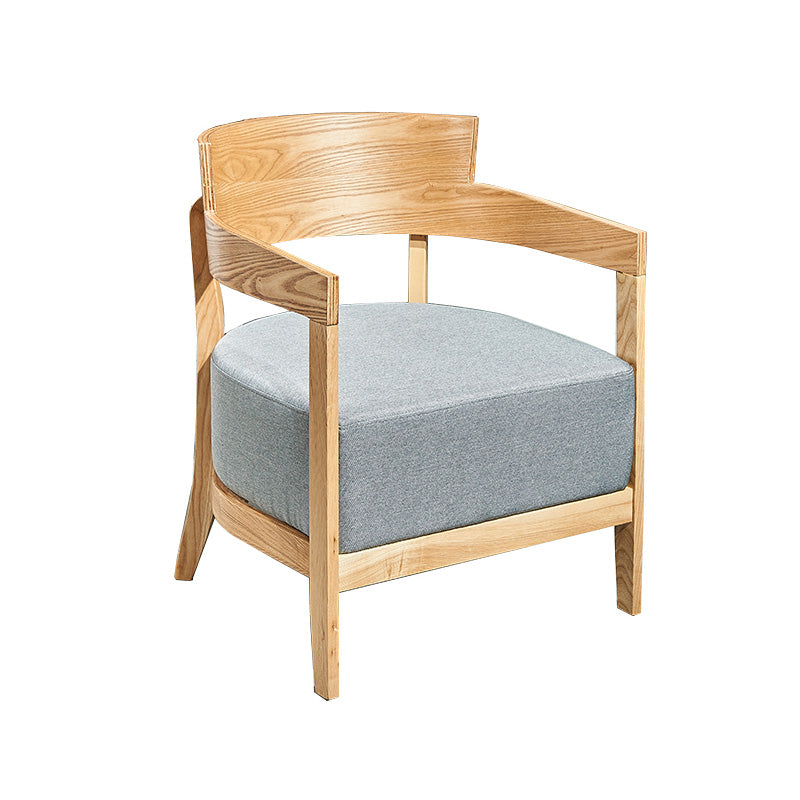 Solid Color Living Room Arms Included Basic Four Leg Square Arms Accent Chair