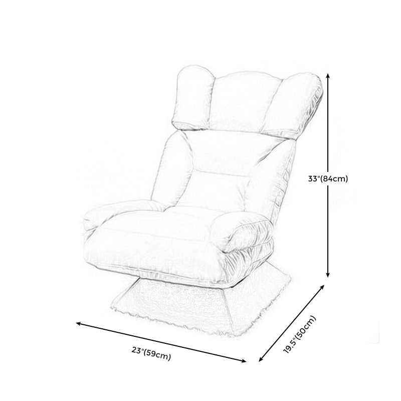 Modern Armless Chair, Cotton Blend Upholstered Accent Chair, 20"(W) X 23"(D) X 33"(H)