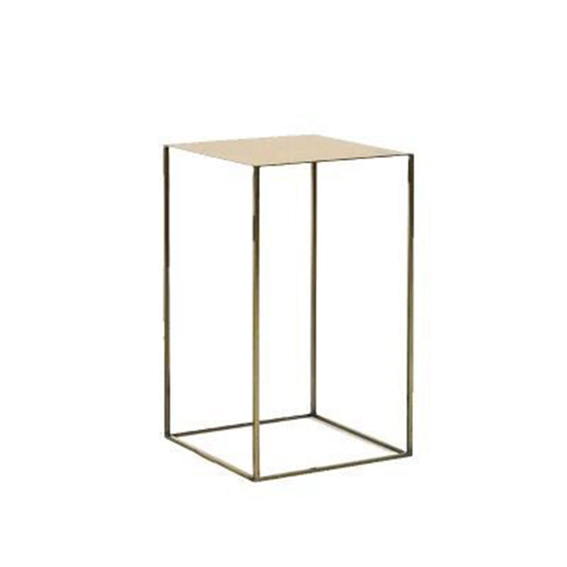 Contemporary Square Iron Side Table Simple Frame Sofa Side Table