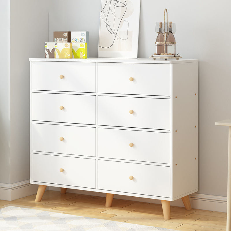 Contemporary Accent Chest with Drawers Wooden Straight Legs Chest