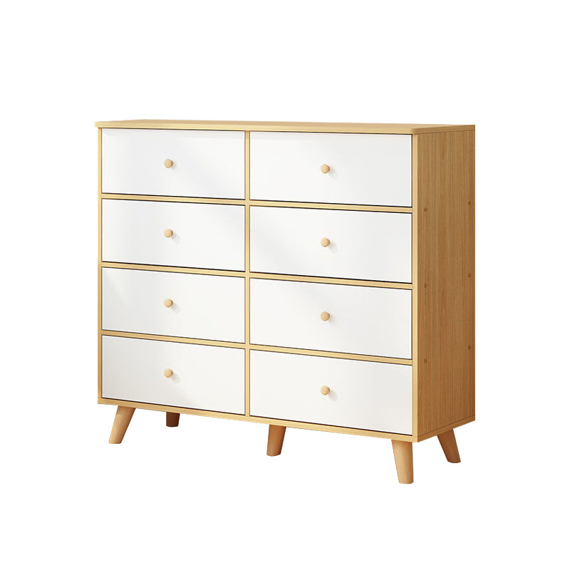 Contemporary Accent Chest with Drawers Wooden Straight Legs Chest