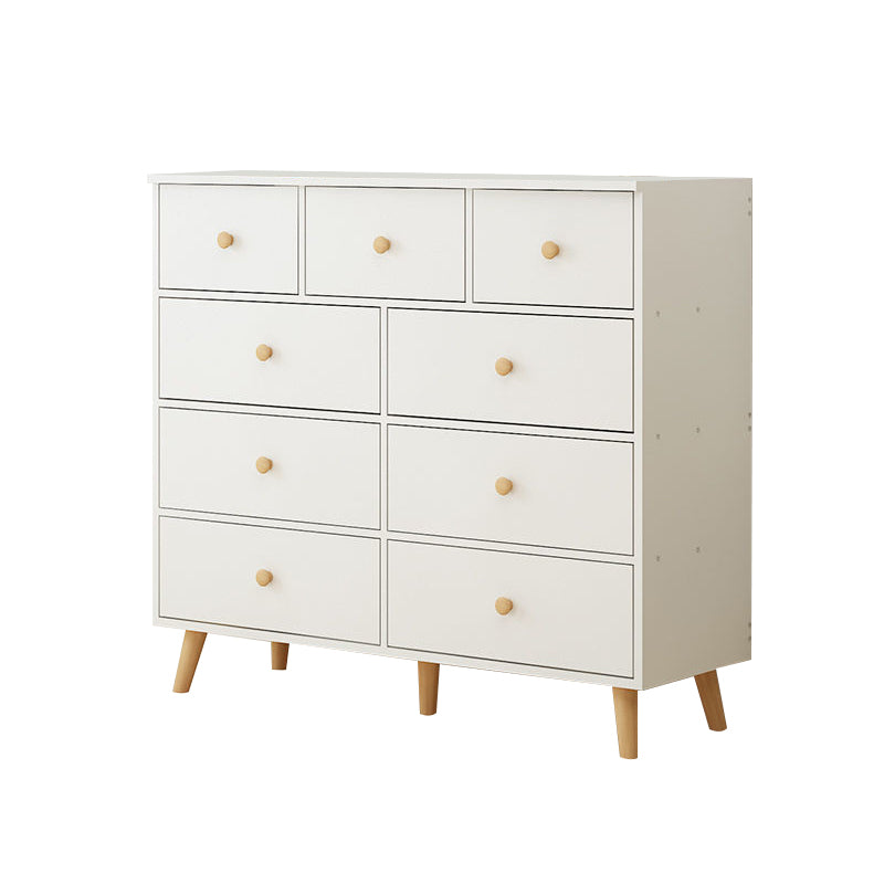 Contemporary Accent Chest with Drawers Wooden Straight Legs Chest