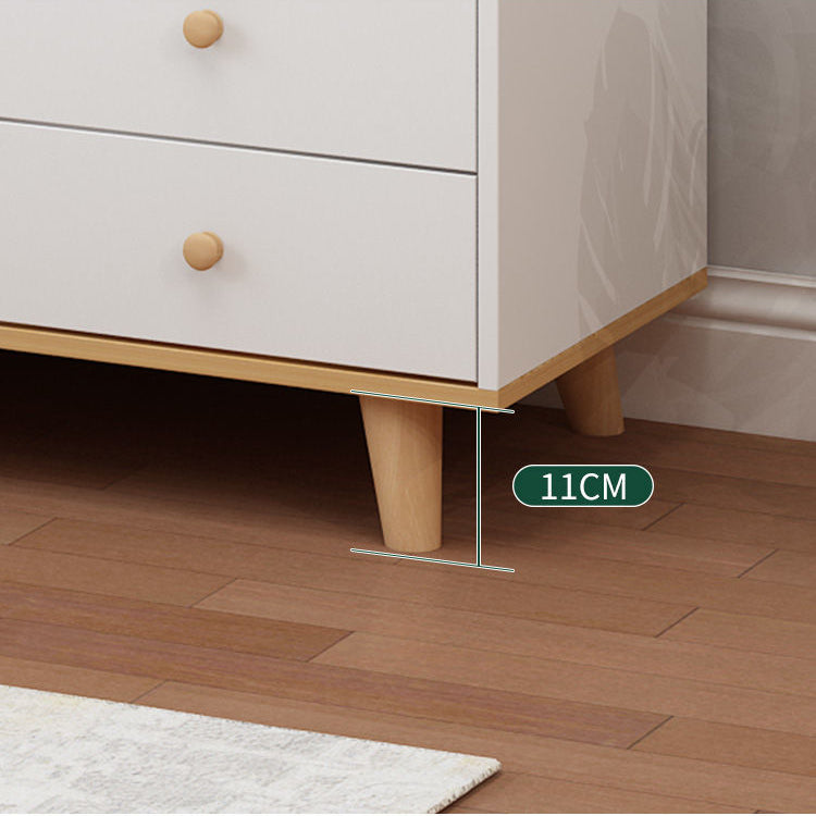 Contemporary Accent Chest with Drawers Wooden Straight Legs Chest