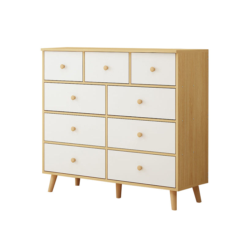 Contemporary Accent Chest with Drawers Wooden Straight Legs Chest