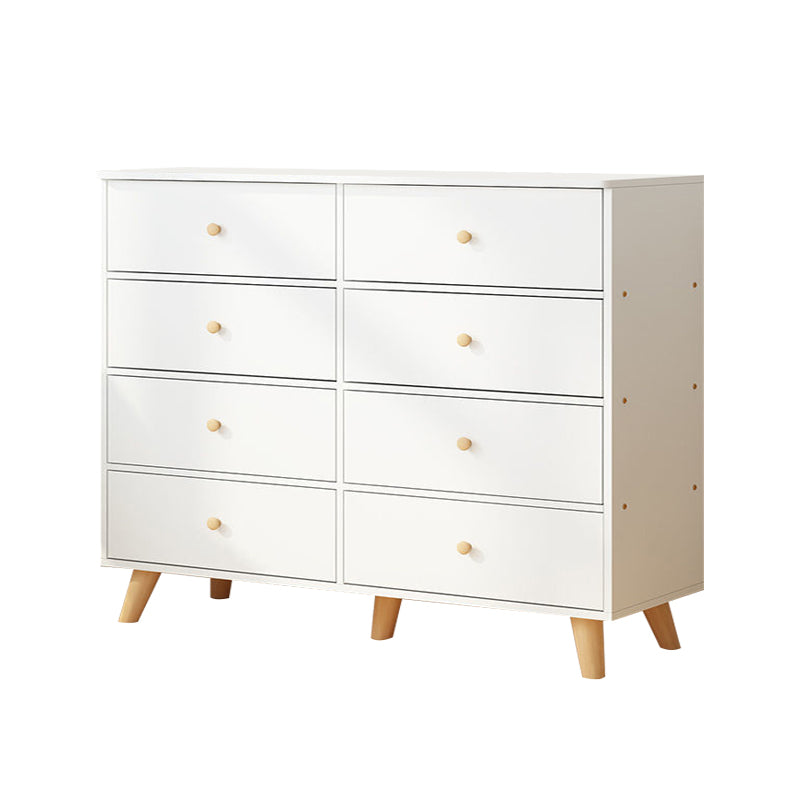 Contemporary Accent Chest with Drawers Wooden Straight Legs Chest