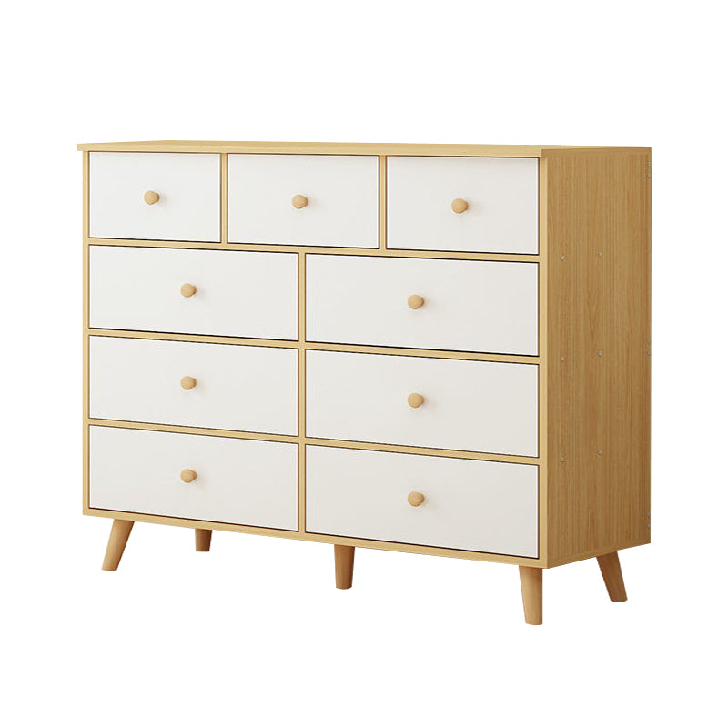 Contemporary Accent Chest with Drawers Wooden Straight Legs Chest