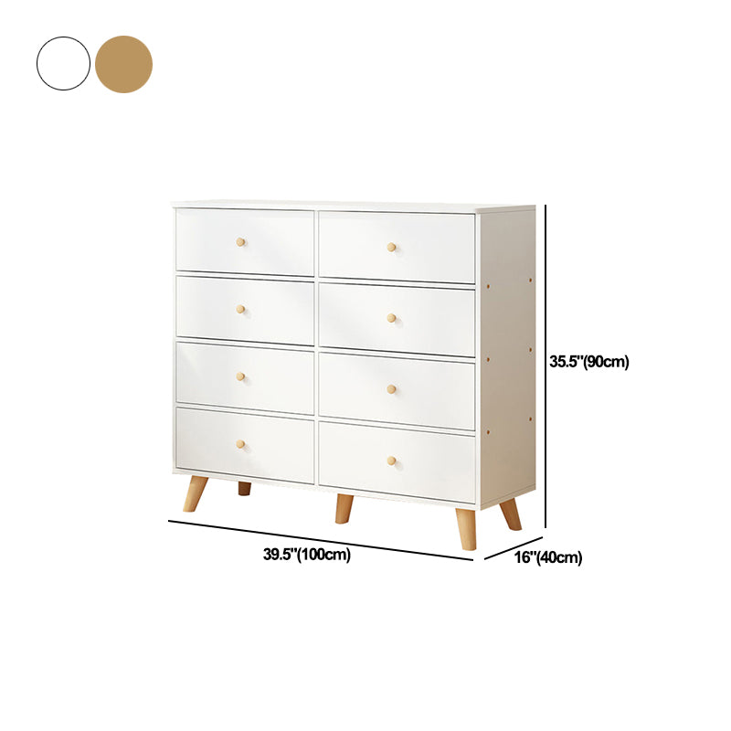 Contemporary Accent Chest with Drawers Wooden Straight Legs Chest