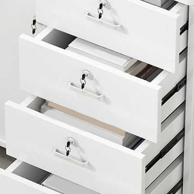 Modern Wooden Accent Cabinet with 1 Door Side Cabinet with Drawers