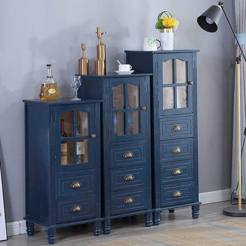 Wood Accent Cabinet with 1 Door 11.81" Wide Rectangle Side Cabinet