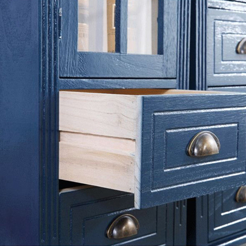 Wood Accent Cabinet with 1 Door 11.81" Wide Rectangle Side Cabinet