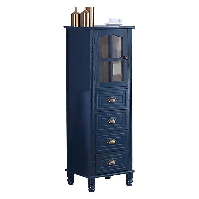 Wood Accent Cabinet with 1 Door 11.81" Wide Rectangle Side Cabinet