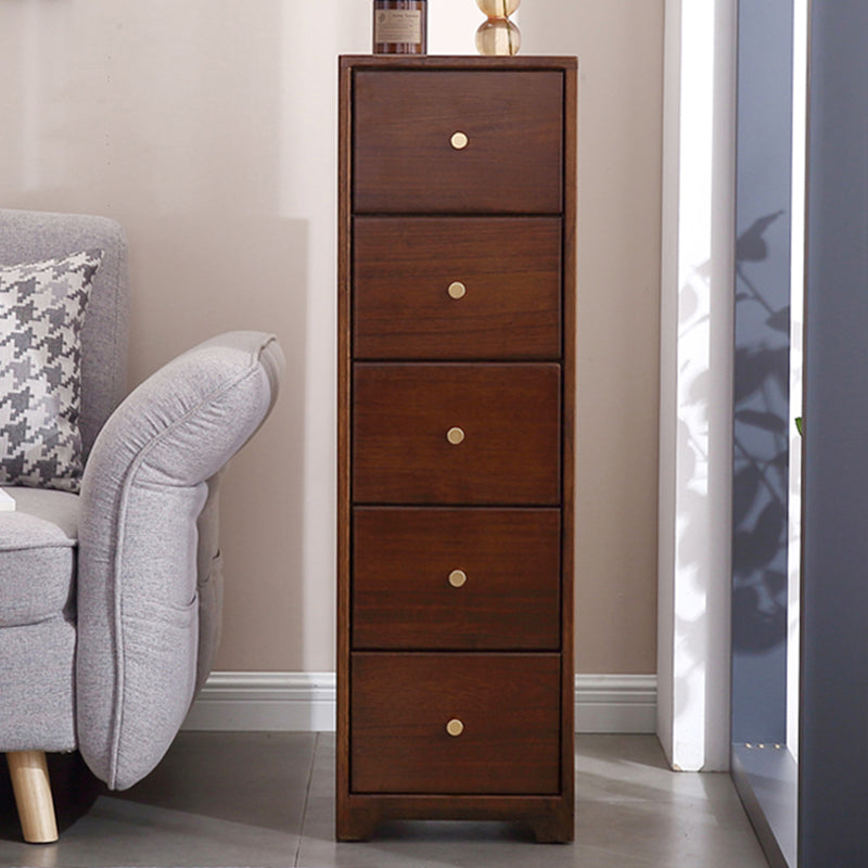 15.74" Wide Wood Accent Chest with Drawers Modern Lacquered Chest