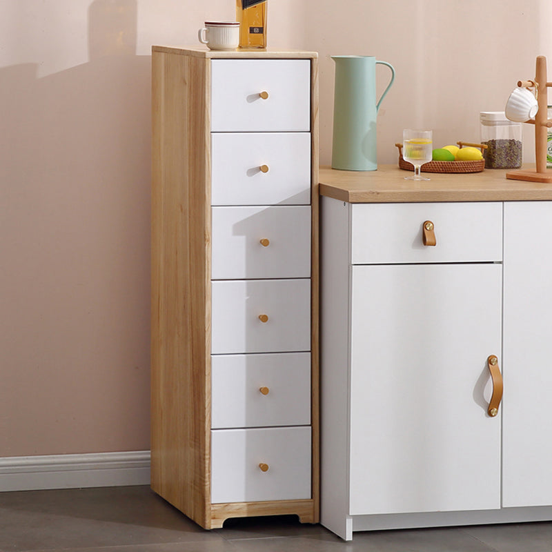 15.74" Wide Wood Accent Chest with Drawers Modern Lacquered Chest