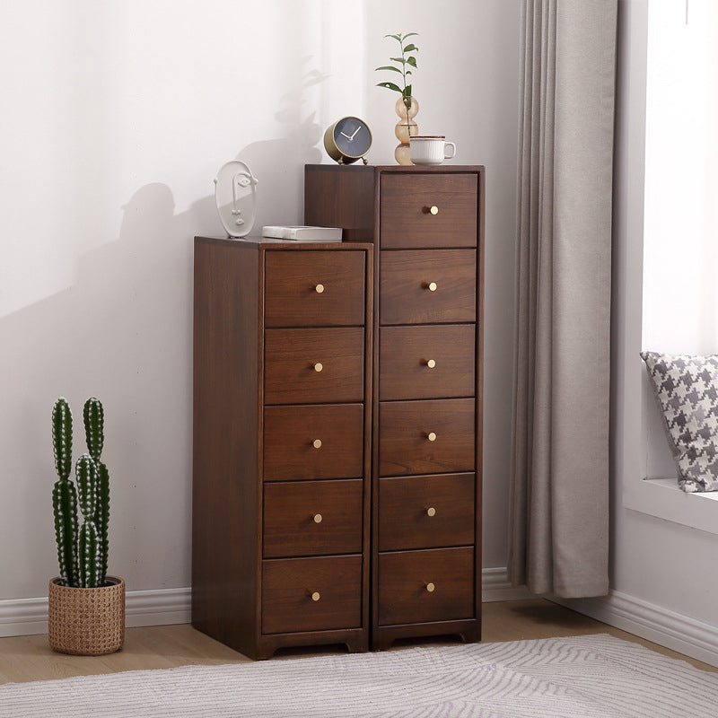 15.74" Wide Wood Accent Chest with Drawers Modern Lacquered Chest