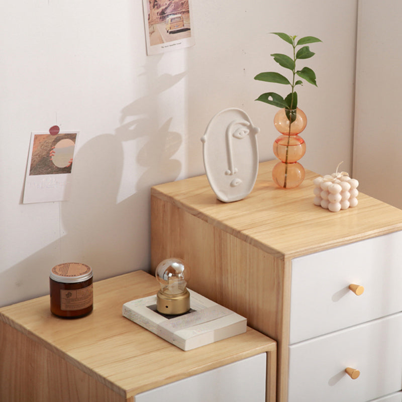 15.74" Wide Wood Accent Chest with Drawers Modern Lacquered Chest