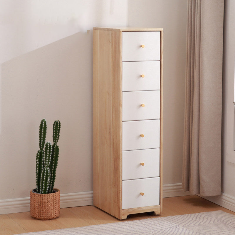 15.74" Wide Wood Accent Chest with Drawers Modern Lacquered Chest
