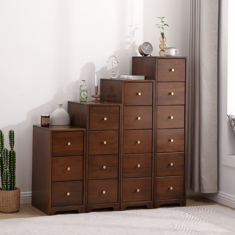15.74" Wide Wood Accent Chest with Drawers Modern Lacquered Chest