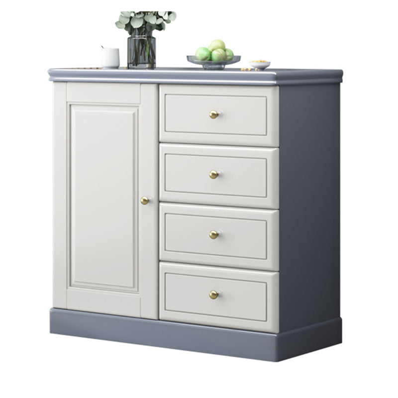 Rubberwood Accent Cabinett with 1 Door 15.74" Wide Modern Side Cabinet