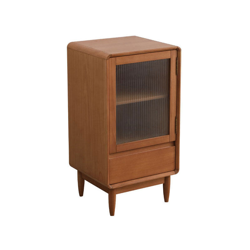 Glass 1 - Door and 1 - Drawer Accent Chest, Dover Wood Chest