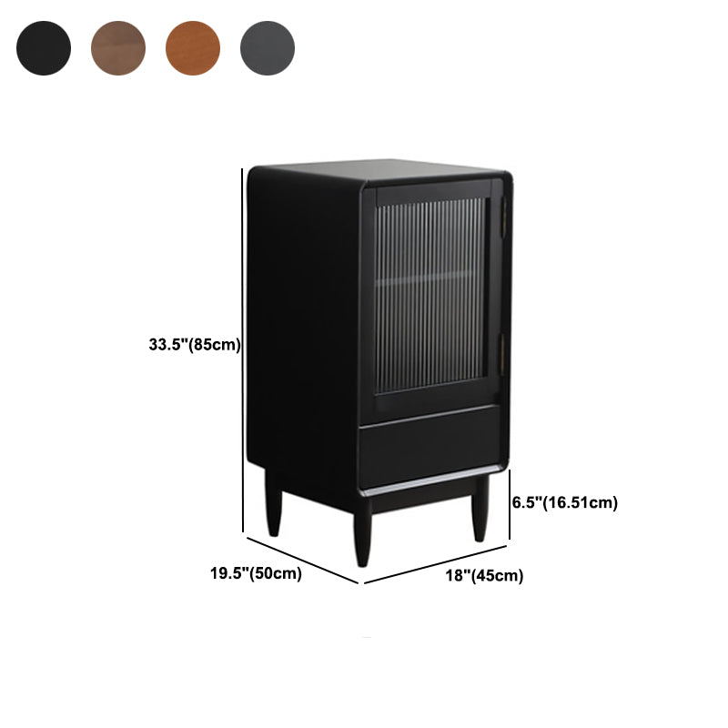 Glass 1 - Door and 1 - Drawer Accent Chest, Dover Wood Chest