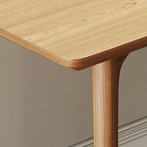 Modern Rectangular Writing Desk Solid Wood Parsons Office Desk for Home