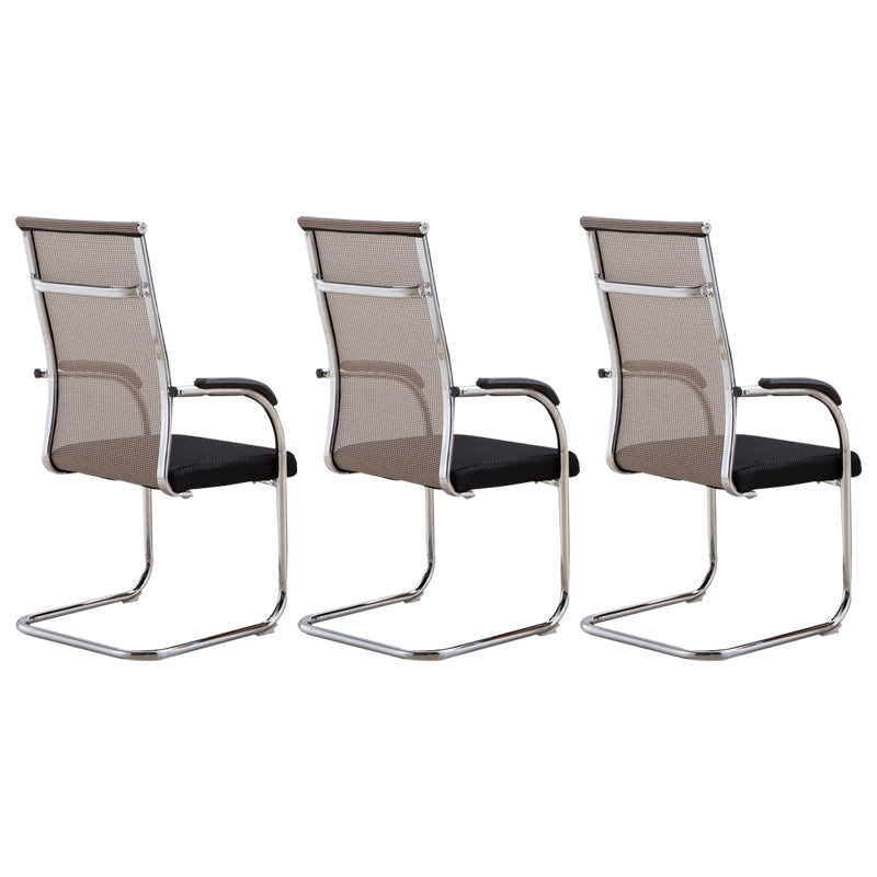 Ergonomic Computer Chair with Metal Frame Microfiber Contemporary Office Chair